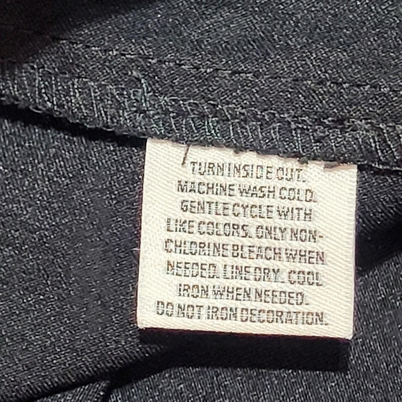 Style & Co. Black Pull on Leggins with Onyx Bling (L) - Picture 8 of 12